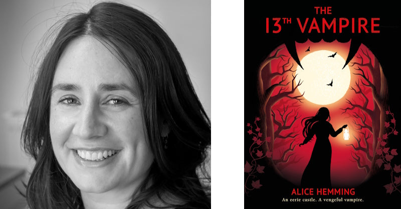 The Thirteenth Vampire by Alice Hemming. Book cover and author photo.