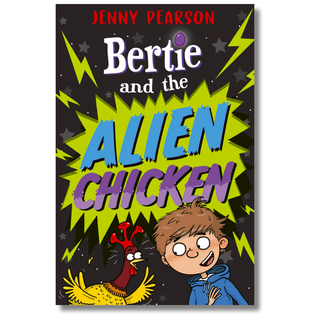 Cover of Bertie and the Alien Chicken by Jenny Pearson
