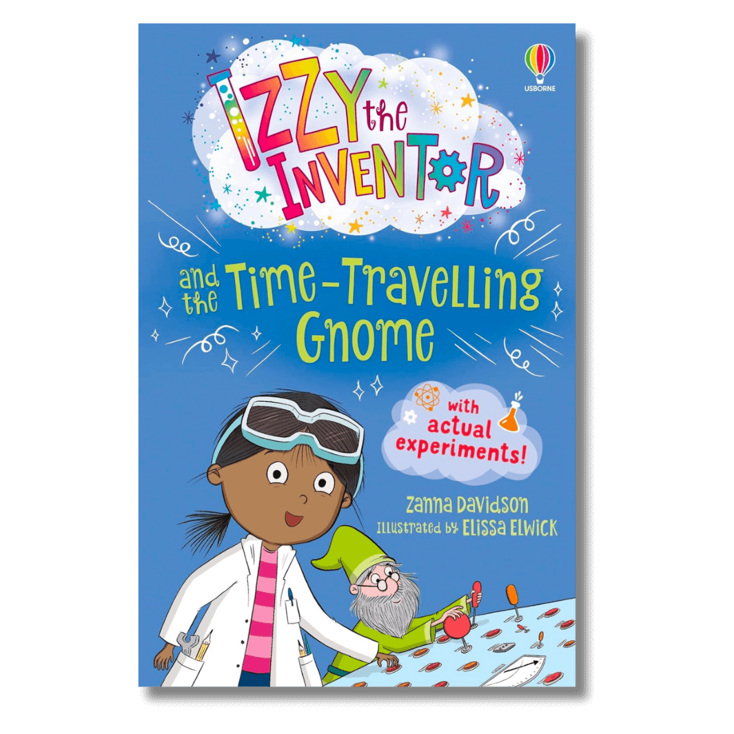 Cover of Izzy the Inventor and the Time-Travelling Gnome by Zanna Davidson
