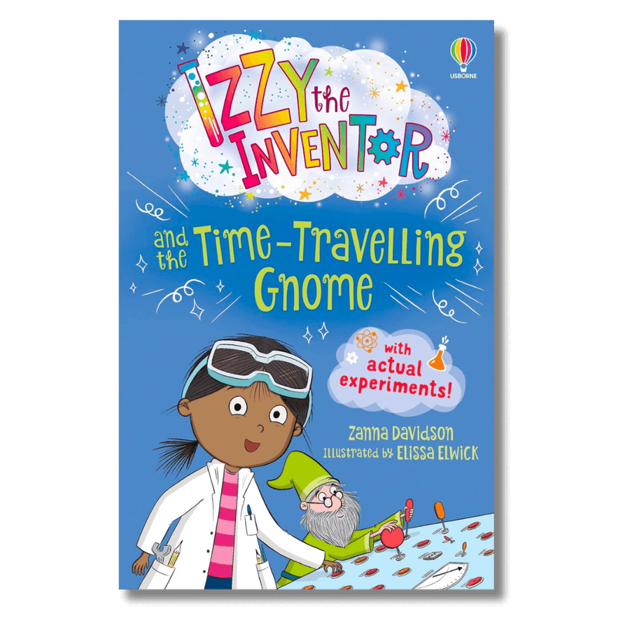 Cover of Izzy the Inventor and the Time-Travelling Gnome by Zanna Davidson