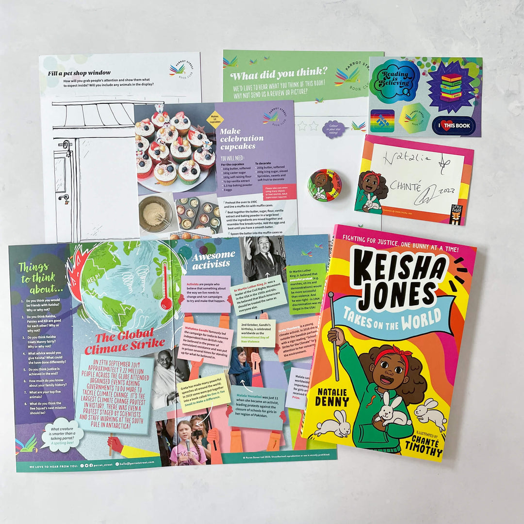 Keisha Jones Takes on the World chapter book and activity pack