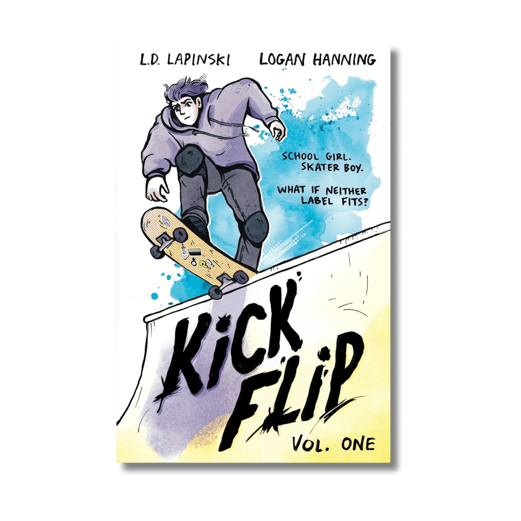 Cover of Kickflip by L.D.Lapinski and Logan Hanning