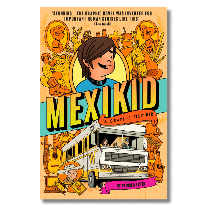 Cover of Mexikid, a graphic memoir by Pedro Martin