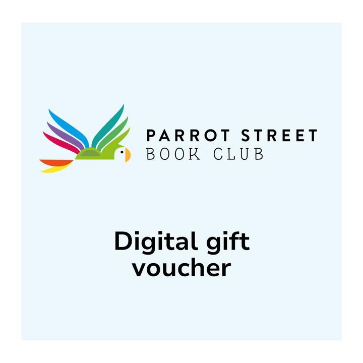 Parrot Street Book Club logo and text reading: Digital Gift Voucher