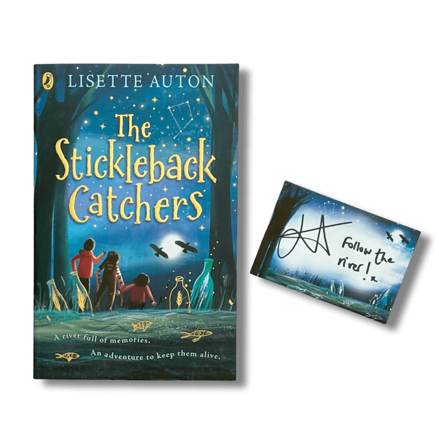 The Stickleback Catchers by Lisette Auton with a bookplate signed by the author