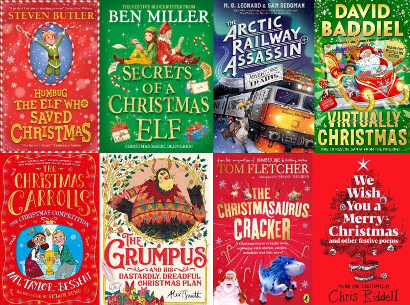 8 new Christmas books for kids in 2022. Book covers.