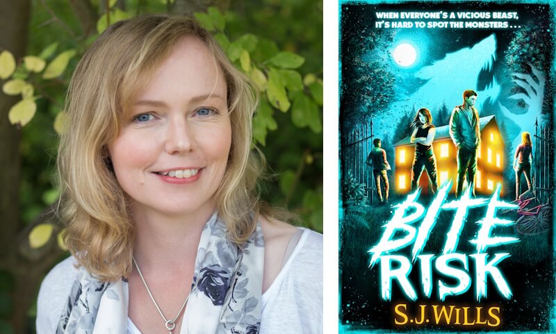Bite Risk by S.J. Wills. Book cover and author photo.