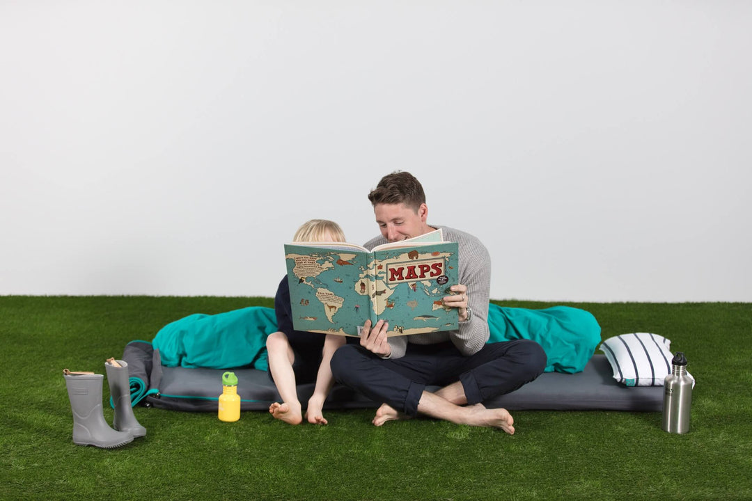 Bundle Bed dad with son map reading