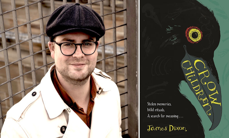 Crow Children by James Dixon. Book cover and author photo.