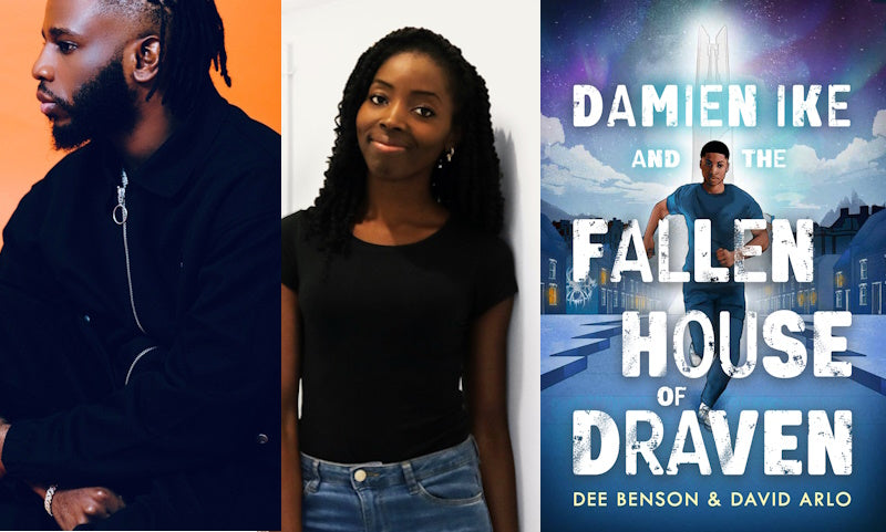 Damien Ike and the Fallen House of Draven by Dee Benson & David Arlo. Book cover and author photo.