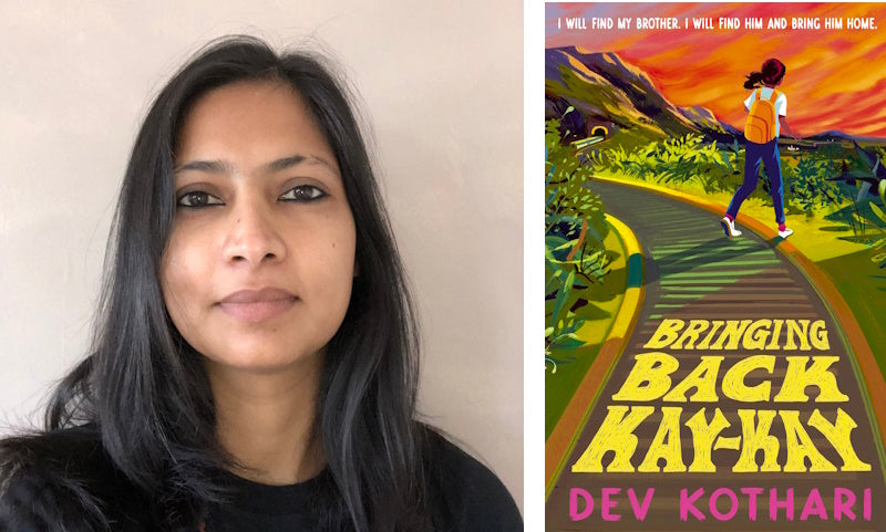 Bringing Back Kay-Kay by Dev Kothari. Book cover and author photo.