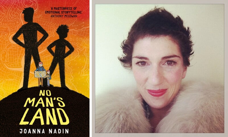 No Man's Land by Joanna Nadin. Book cover and author photo.