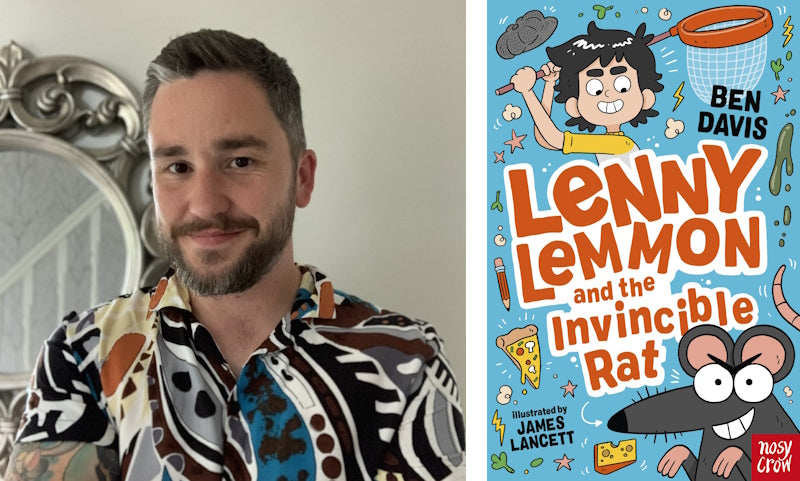 Lenny Lemmon and the Invincible Rat by Ben Davis. Book cover and author photo.