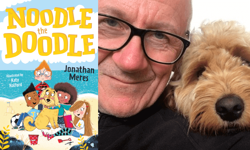 Noodle the Doodle by Jonathan Meres. Book cover and author photograph.