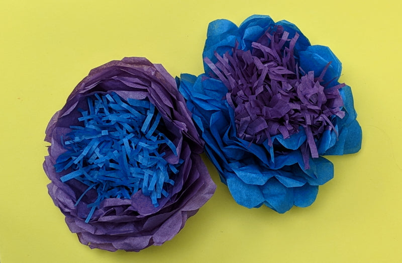 Quick craft activity: Make tissue paper flowers