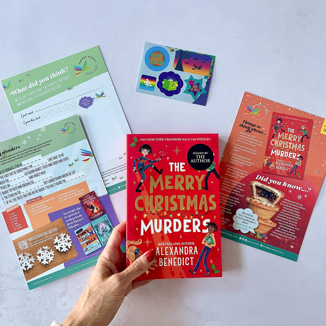 The Merry Christmas Murders by Alexandra Benedict with accompanying activity pack