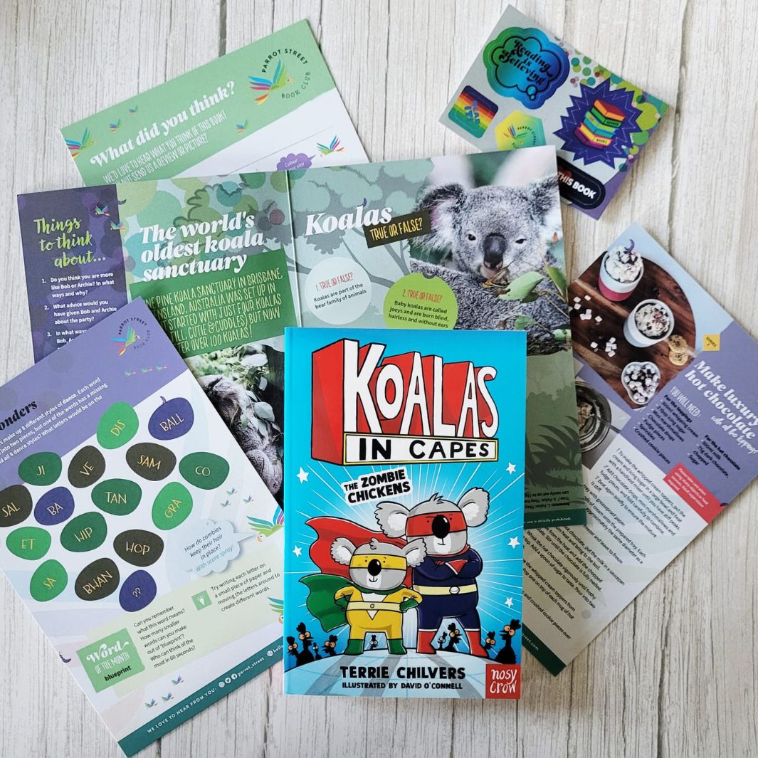 Koalas in Capes: The Zombie Chickens chapter book and activity pack