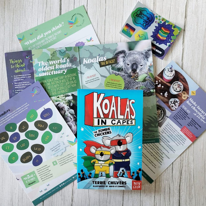 Koalas in Capes: The Zombie Chickens chapter book and activity pack
