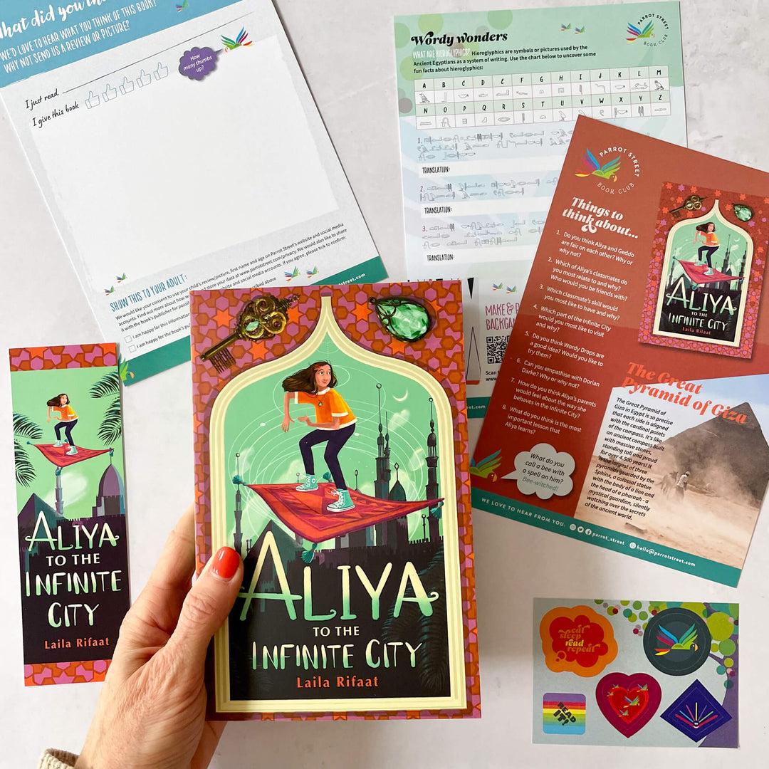 Aliya to the Infinite City chapter book and activity pack
