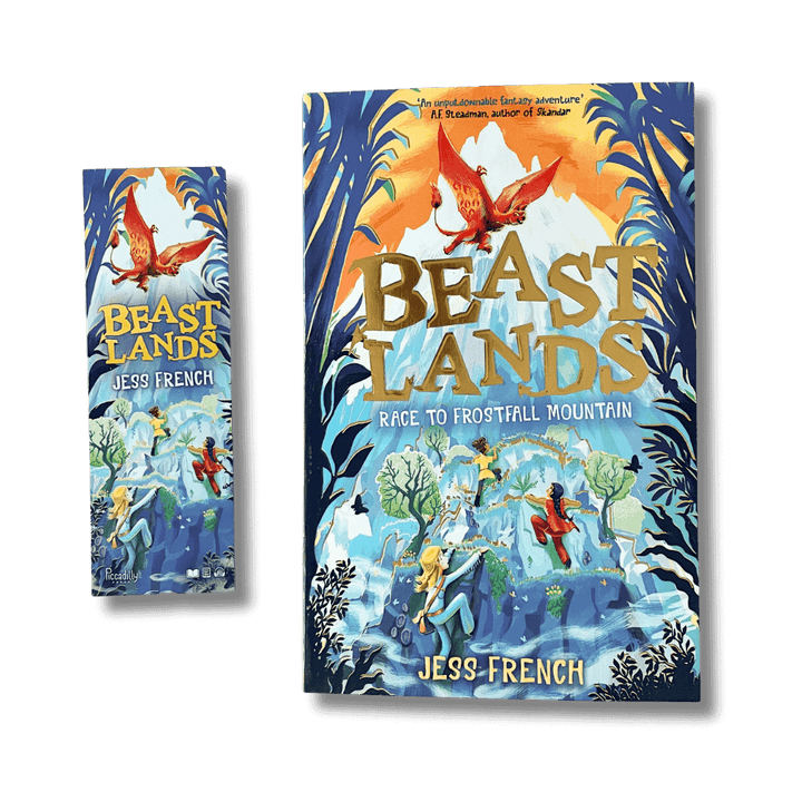 Beast Lands: Race to Frostfall Mountain by Jess French with accompanying bookmark