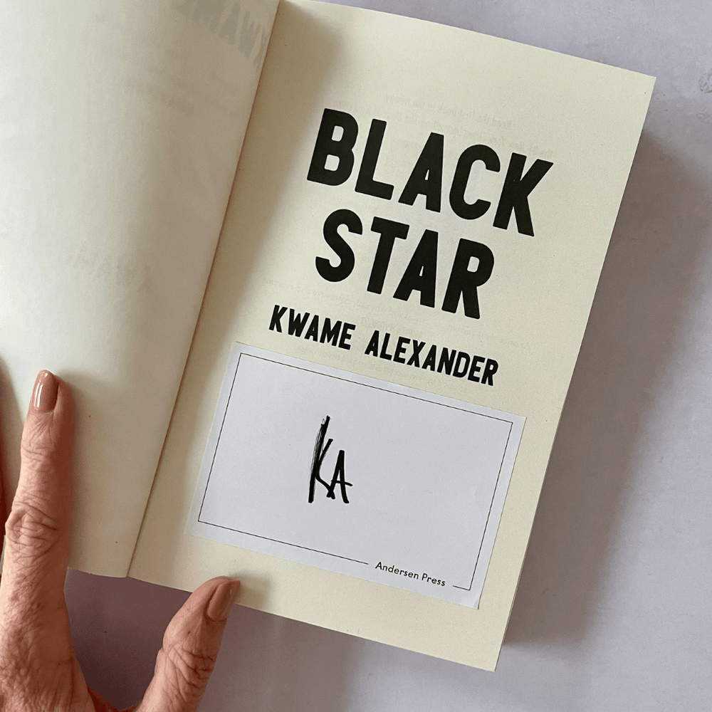 Black Star by Kwame Alexander with signed bookplate
