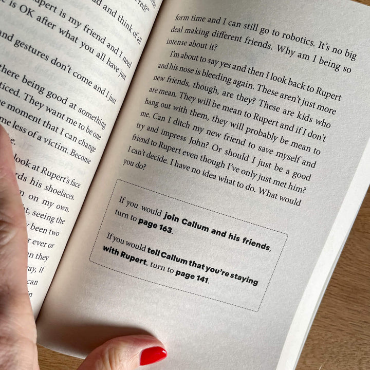 Example page from The Boy With Big Decisions by Helen Rutter
