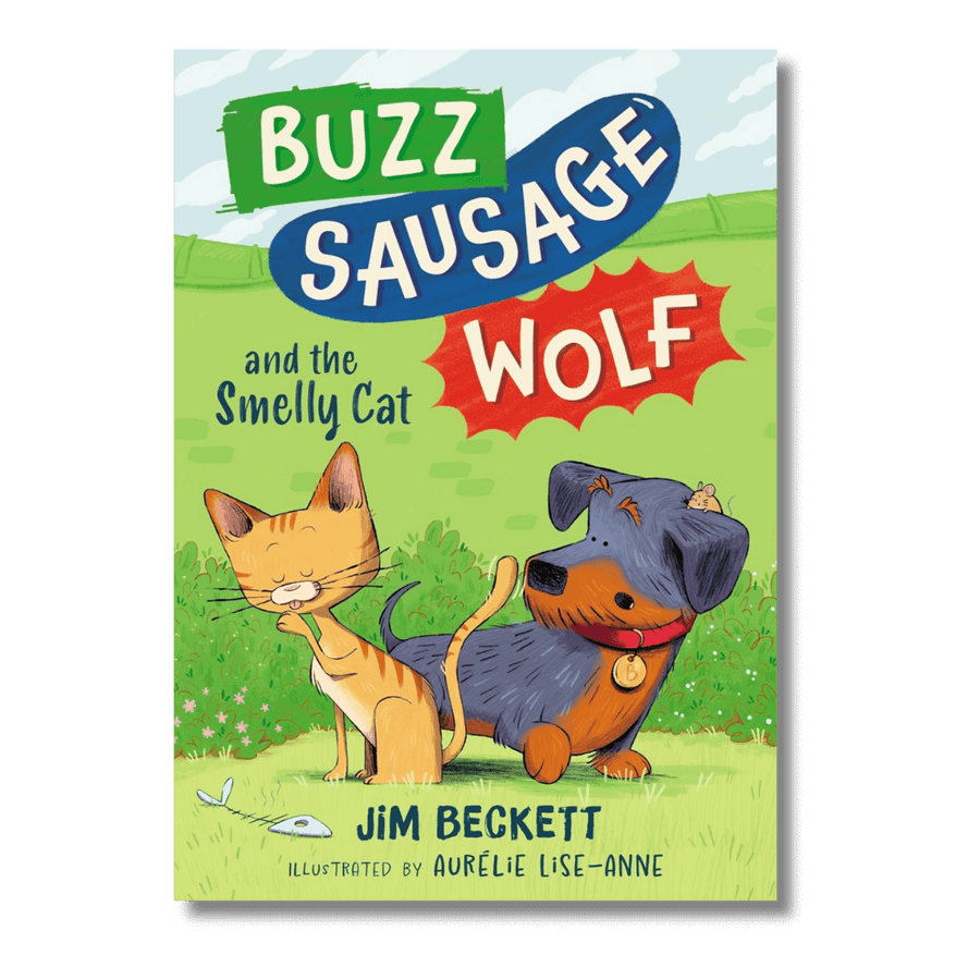 Cover of Buzz Sausage Wolf and the Smelly Cat by Jim Beckett