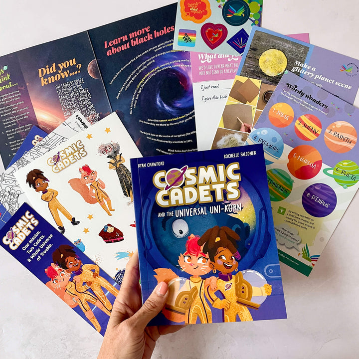Cosmic Cadets and the Universal Uni-korn chapter book and activity pack