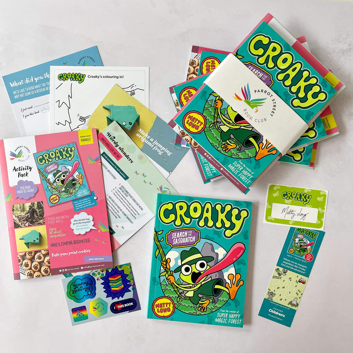 Croaky: Search for the Sasquatch chapter book and activity pack