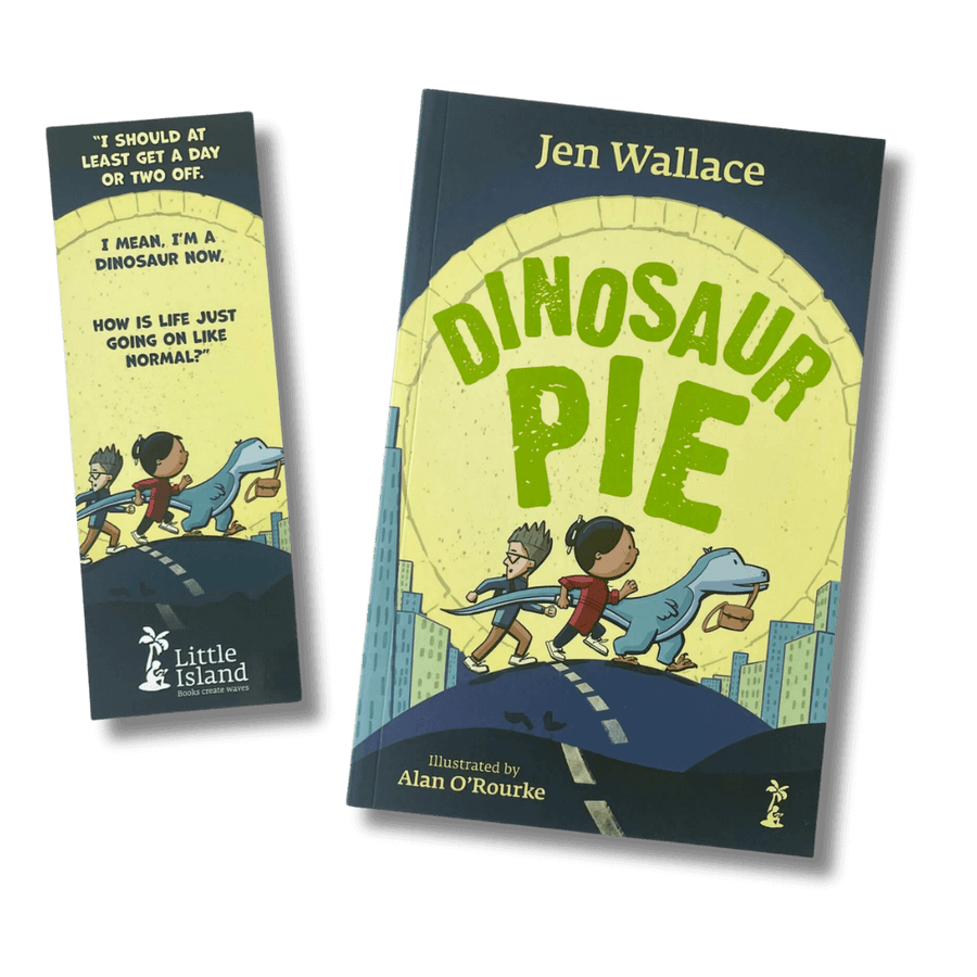 Dinosaur Pie by Jen Wallace with accompanying bookmark