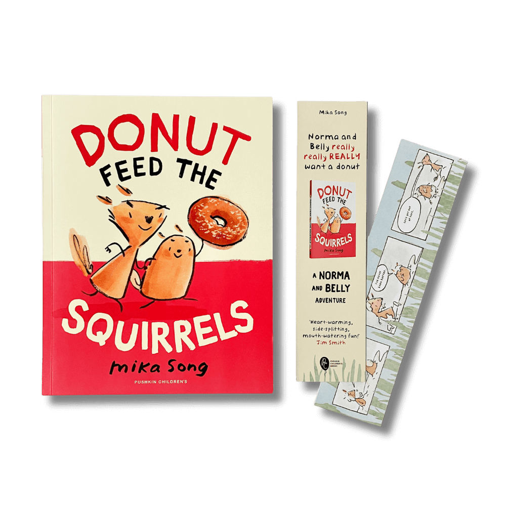Donut Feed the Squirrels by Mika Song and the accompanying bookmark