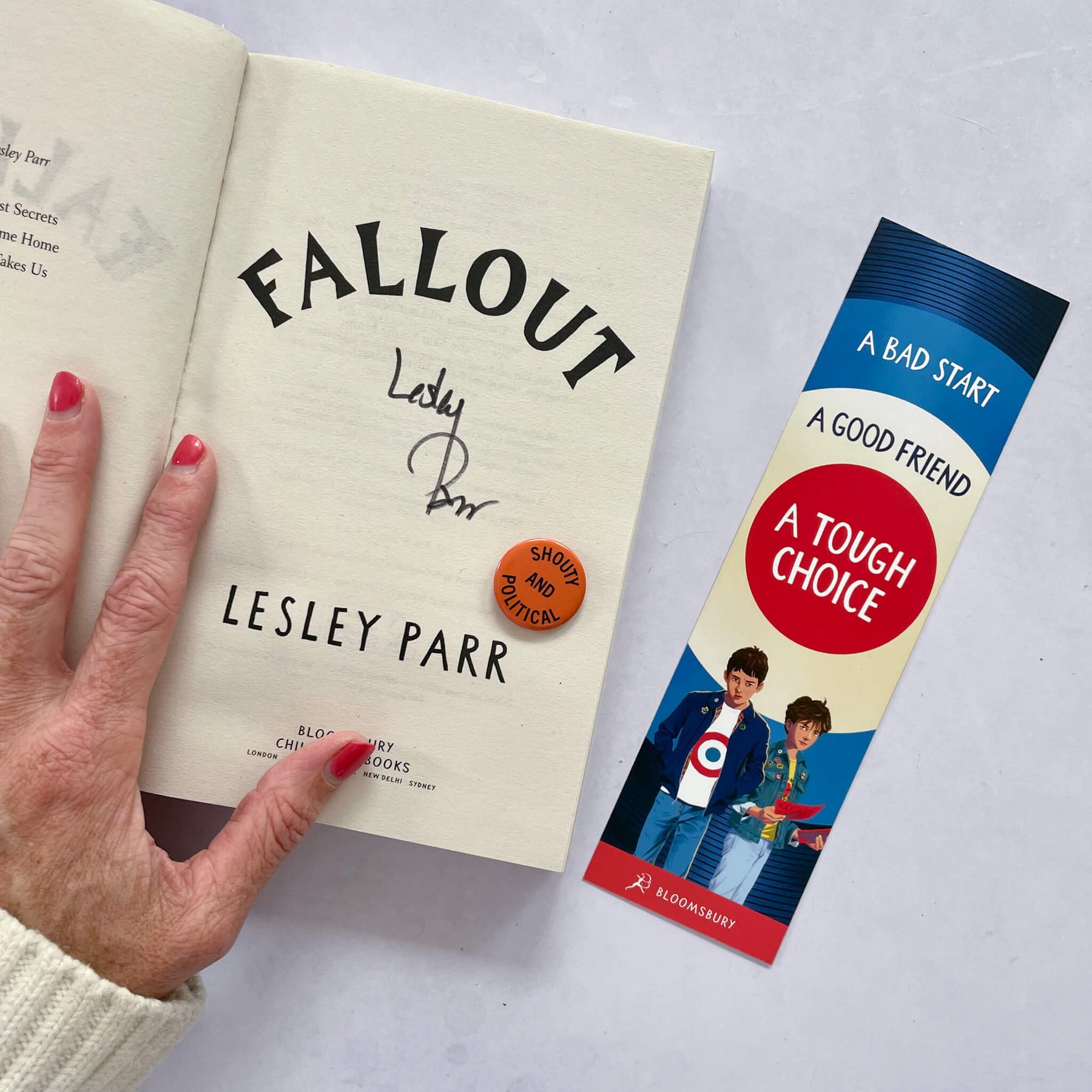Fallflout Book *Signed by the author* Fallout by Lesley Parr | Parrot Street Book Club