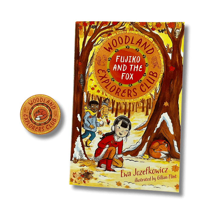 Fujiko and the Fox by Ewa Jozefkowicz with accompanying sticker