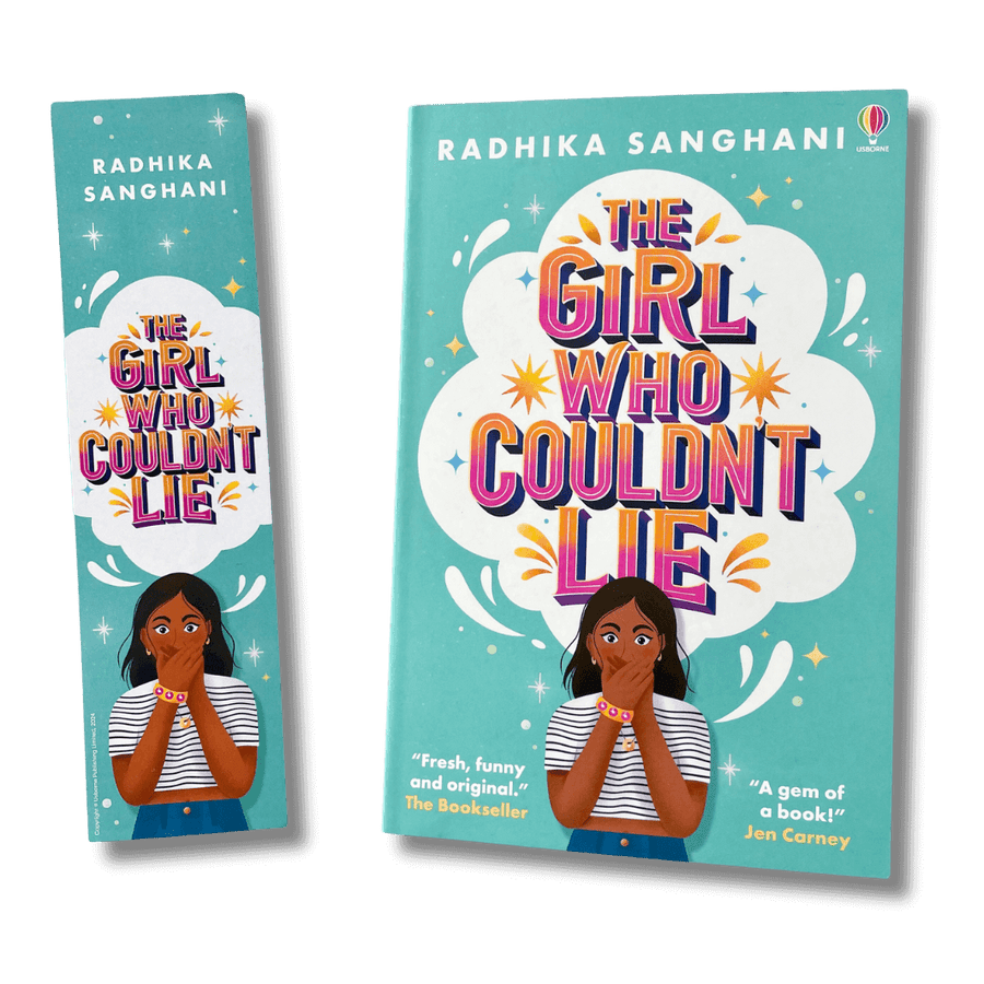 The Girl Who Couldn't Lie by Radhika Sanghani with accompanying bookmark