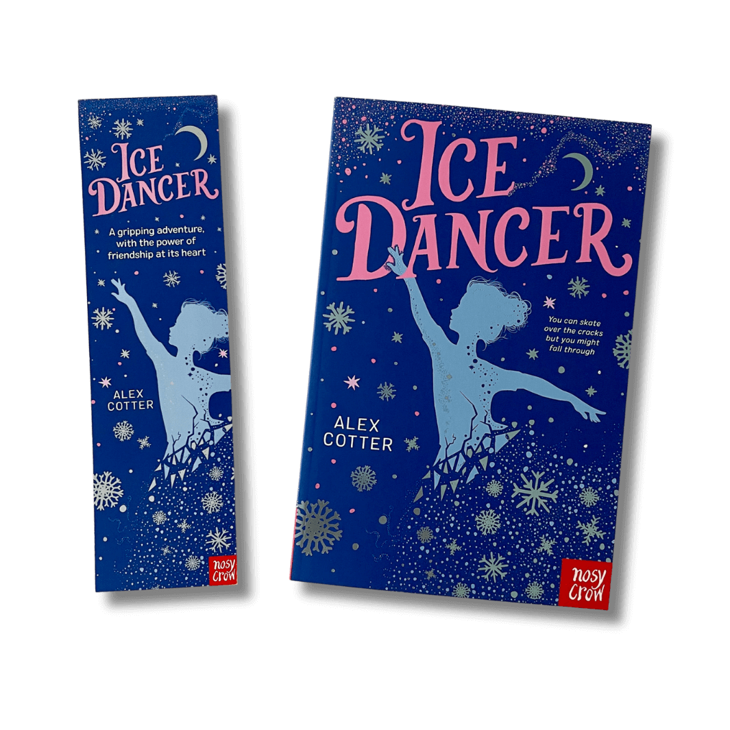 Ice Dancer by Alex Cotter with accompanying bookmark
