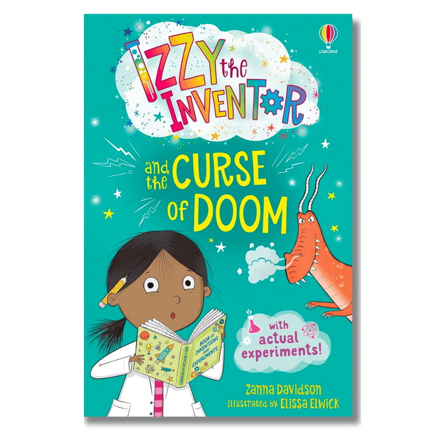Cover of Izzy the Inventor and the Curse of Doom by Zanna Davidson