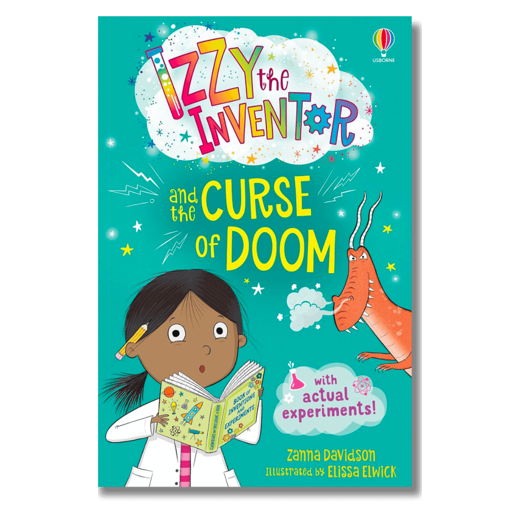 Cover of Izzy the Inventor and the Curse of Doom by Zanna Davidson