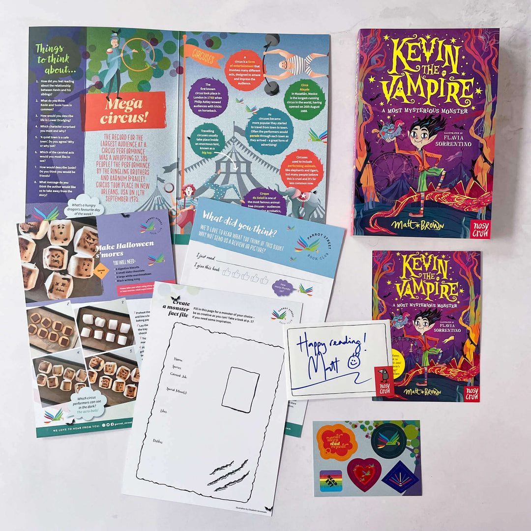 Kevin the Vampire: A Most Mysterious Monster chapter book and activity pack