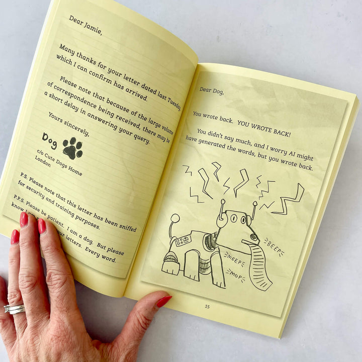 Interior view of Letters to a Dog by Piers Torday