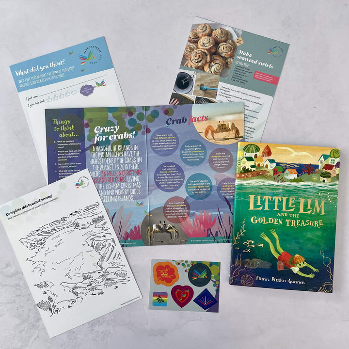 Little Lim and the Golden Treasure chapter book and activity pack