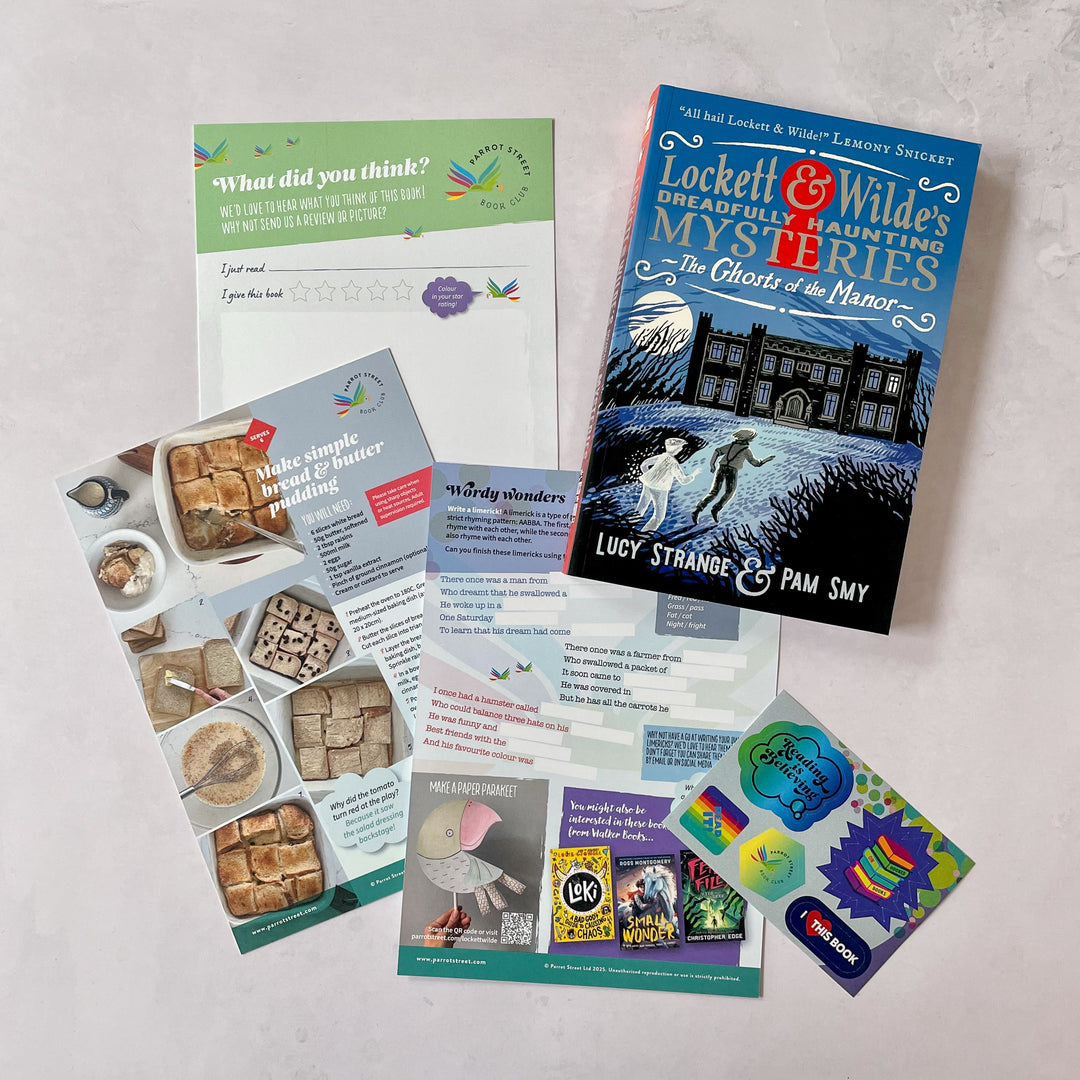 Lockett and Wilde's Dreadfully Haunting Mysteries: The Ghosts of the Manor chapter book and activity pack