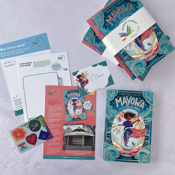 Mayowa and the Sea of Words chapter book and activity pack