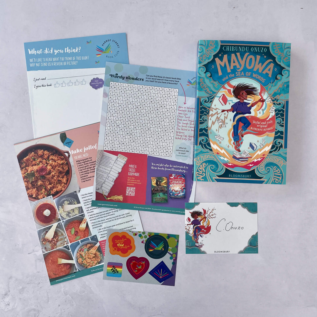 Mayowa and the Sea of Words chapter book and activity pack