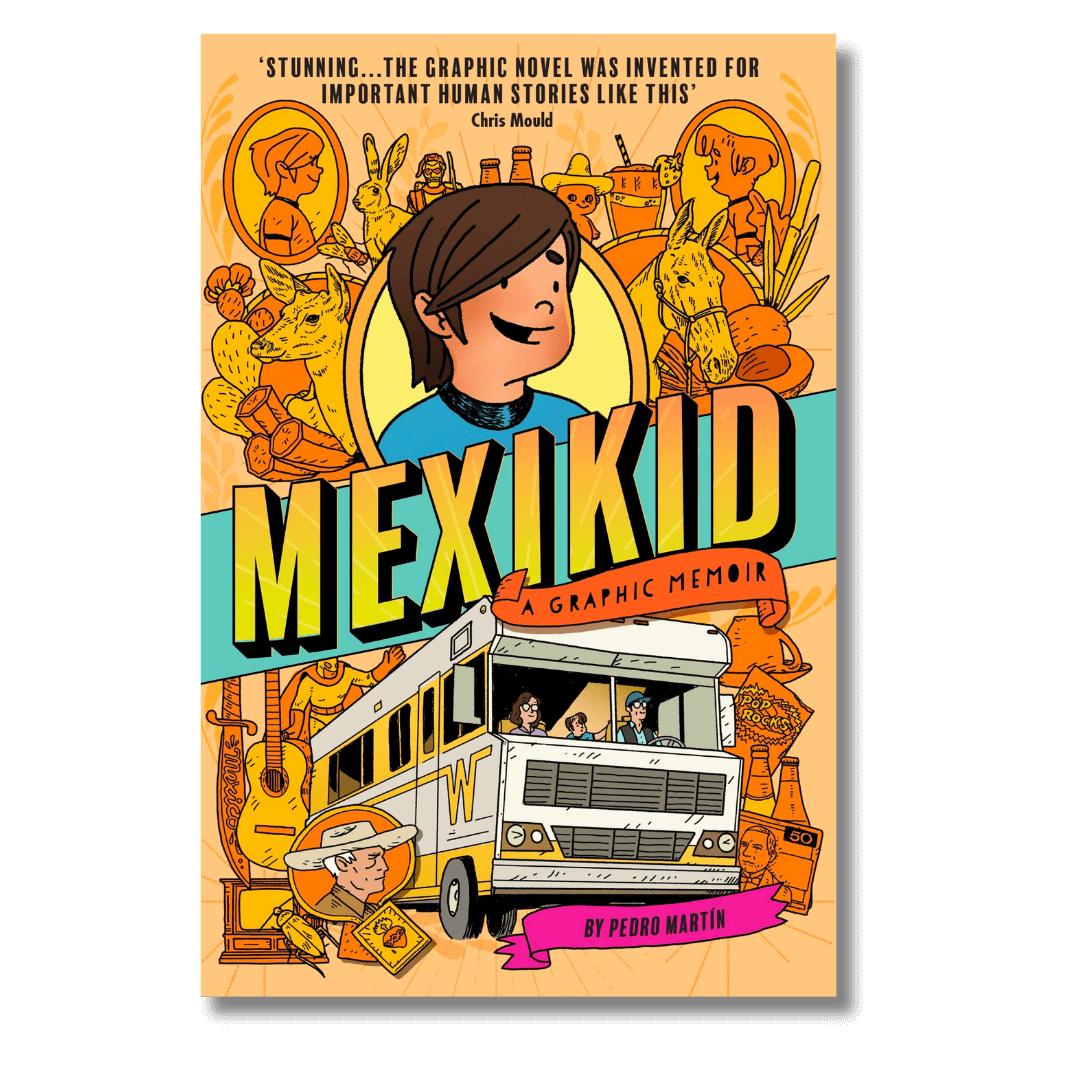 Cover of Mexikid, a graphic memoir by Pedro Martin