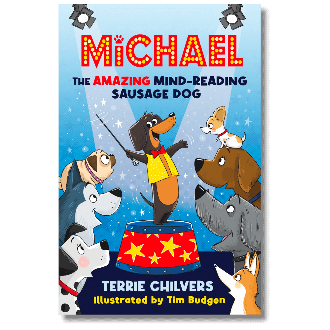 Cover of Michael the Amazing Mind-Reading Sausage Dog by Terrie Chilvers