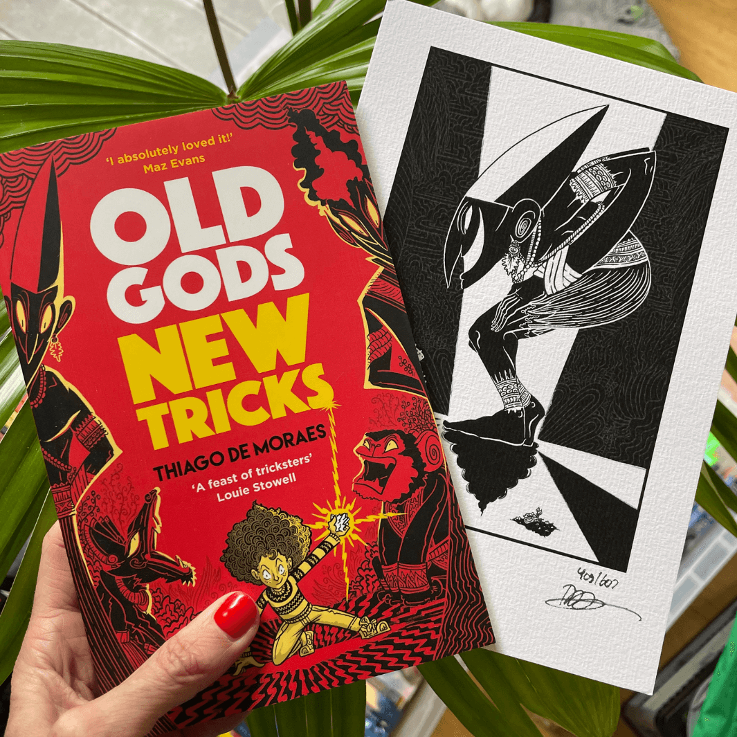 Old God New Tricks by Thiago de Moraes with accompanying art print