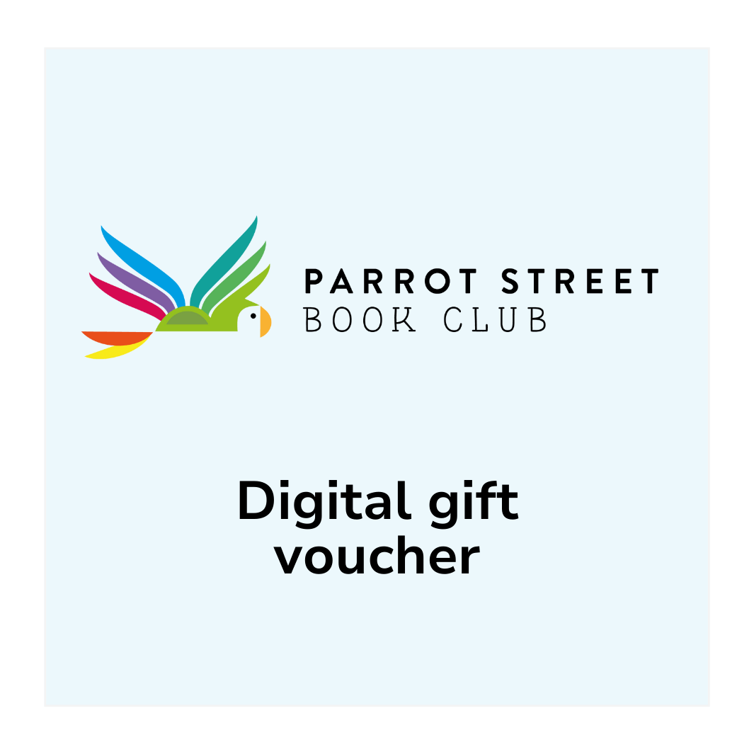 Parrot Street Book Club logo and text reading: Digital Gift Voucher