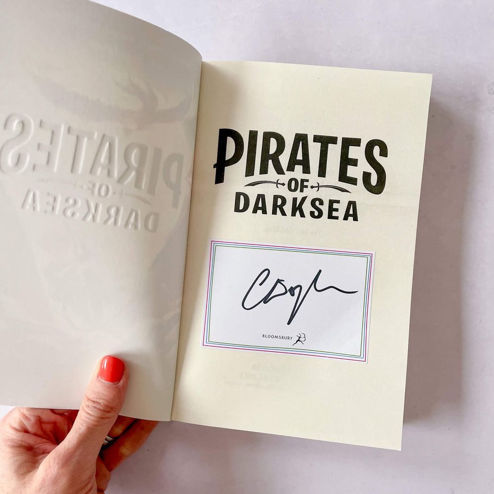 Bookplate signed by Catherine Doyle inside Pirates of Darksea