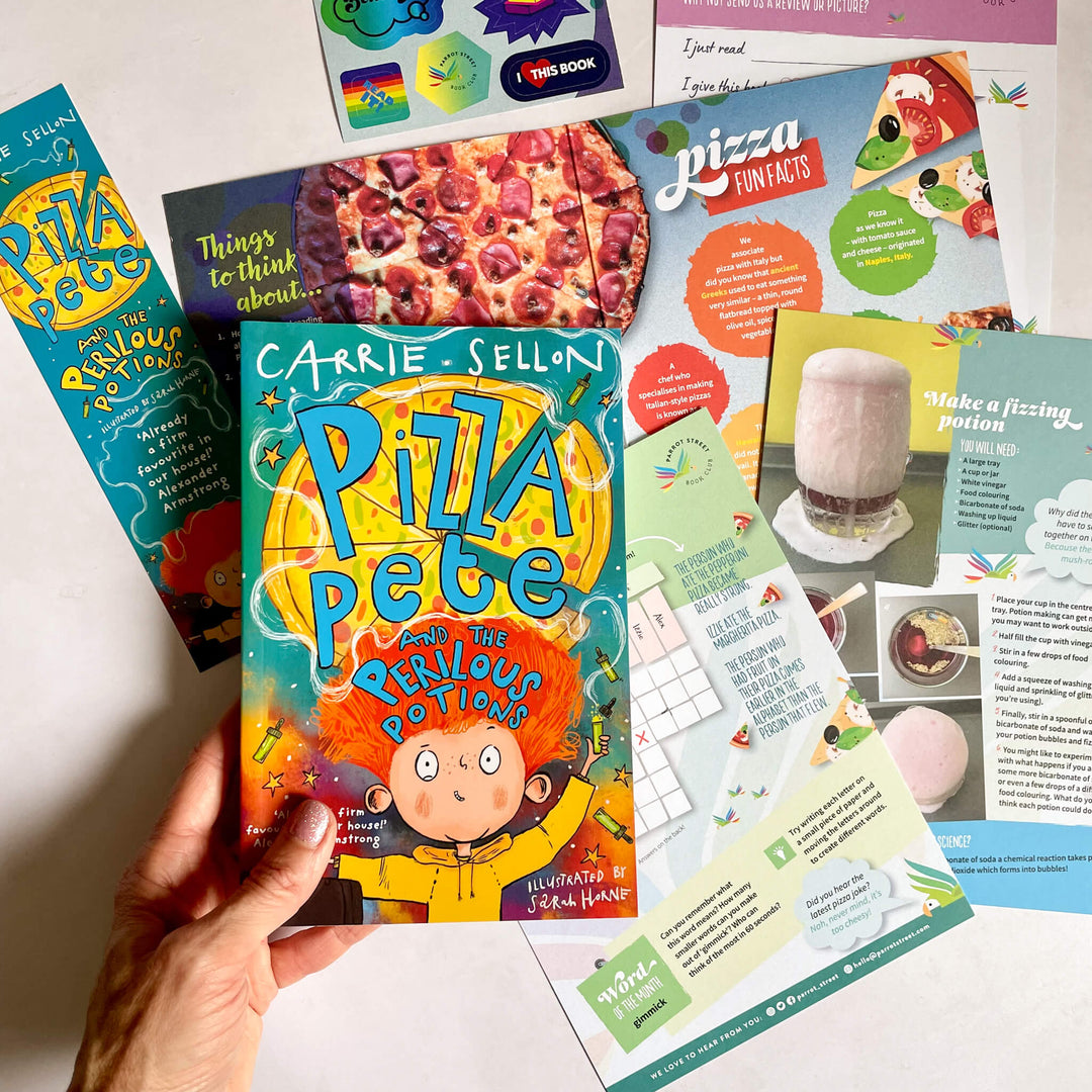 Pizza Pete and the Perilous Potions chapter book and activity pack