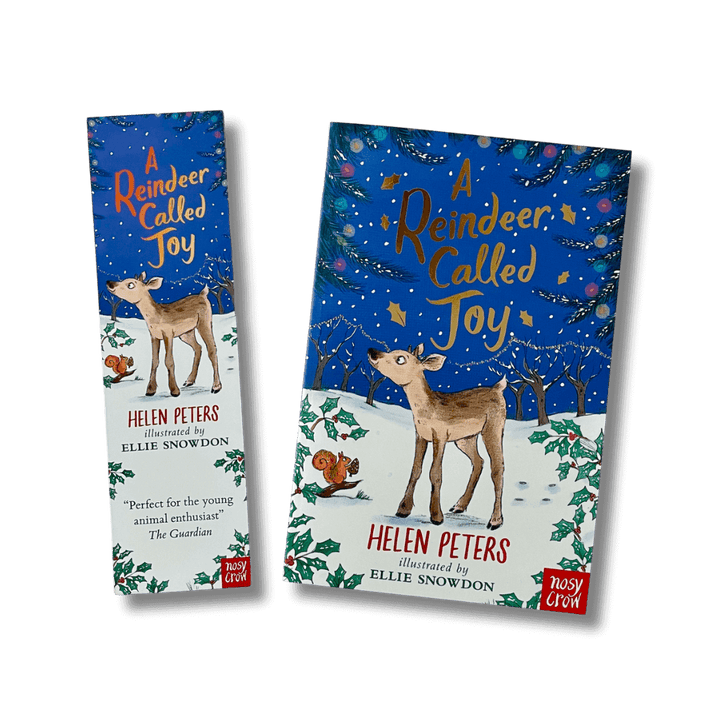 A Reindeer Called Joy by Helen Peters with accompanying bookmark